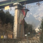 Brückenhängegerüst von der Feig Gerüste GmbH auf der Ötztalbrücke